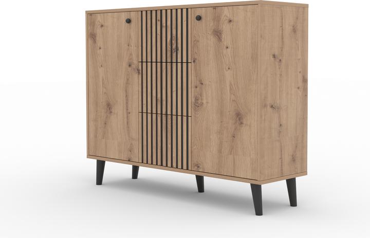 ADRK Furniture Kommode IKA (120 x 35 x 93 cm)