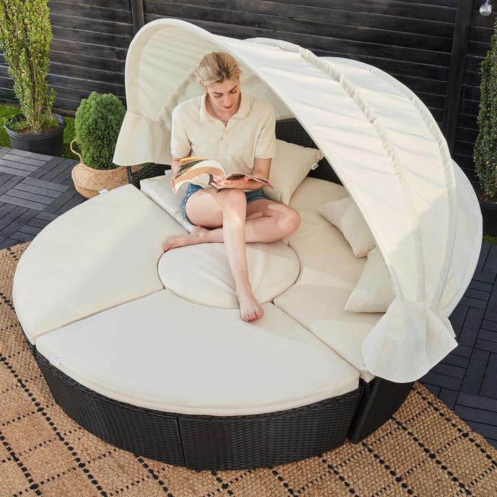 Produktbild Casaria Poly Rattan Sonneninsel