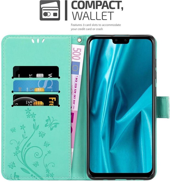 Produktbild Cadorabo Flower Book Cover (Huawei Y9 (2019))