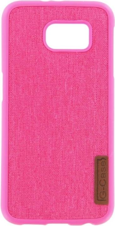 Produktbild OEM Silicone Case Textile for Samsung S6 pink (Samsung Galaxy S6)