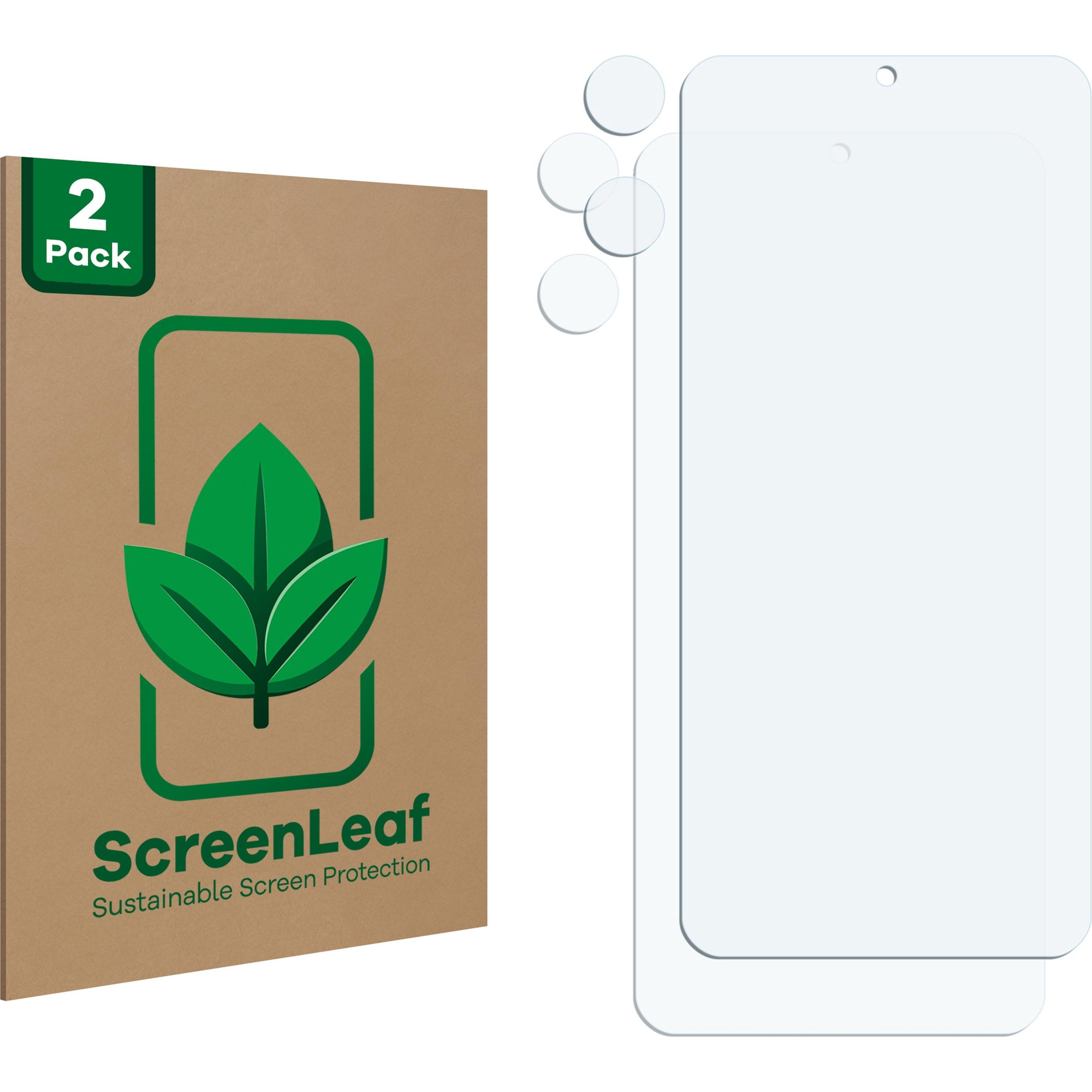 Thumbnail - ScreenLeaf Schutzfolie nachhaltiger Displayschutz Displayschutzfolie Folie Klar Transparent (2 Stück, Xiaomi 13T Pro), S...