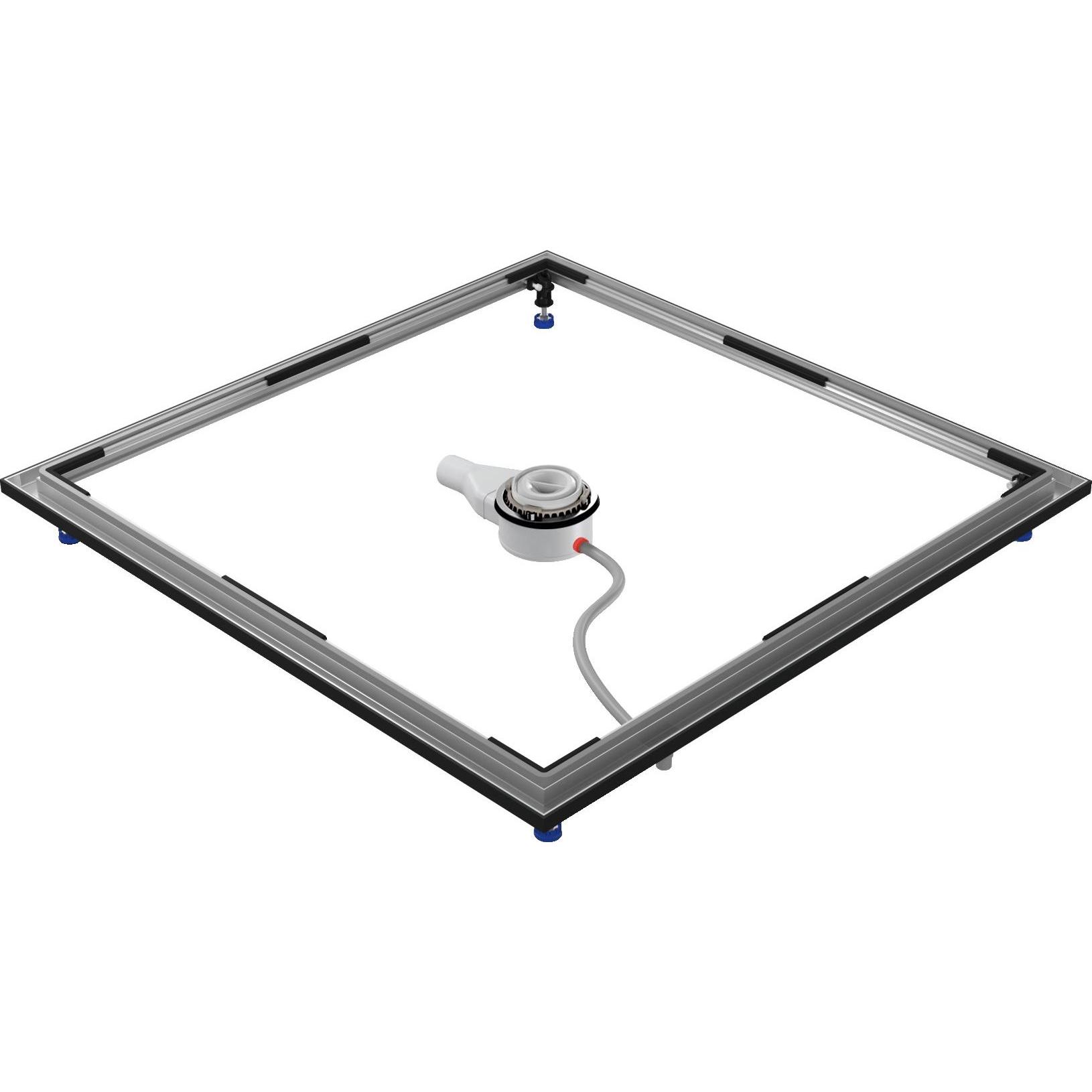 Kaldewei, Duschwanne, Einbau System Rahmen ESR bodeneben 150x150cm