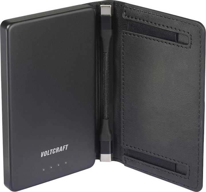 Produktbild Voltcraft VC-WT-W010 Powerbank 5000 mAh LiPo Schwarz Statusanzeige (5000 mAh)