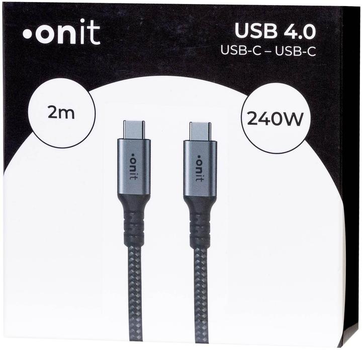 Produktbild Onit USB C — USB C (2 m, USB 4.0, 240 W)