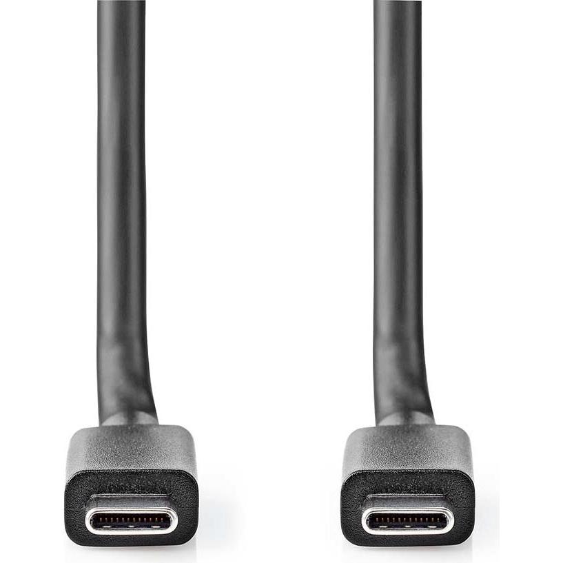 Thumbnail - Nedis USB-Kabel USB 3.2 Gen 2x2 USB-C™ Stecker USB-C™ Stecker 100 W 4K@60Hz 20 Gbps Ve (2 m, USB 3.2 Gen 2x2), USB Kabel