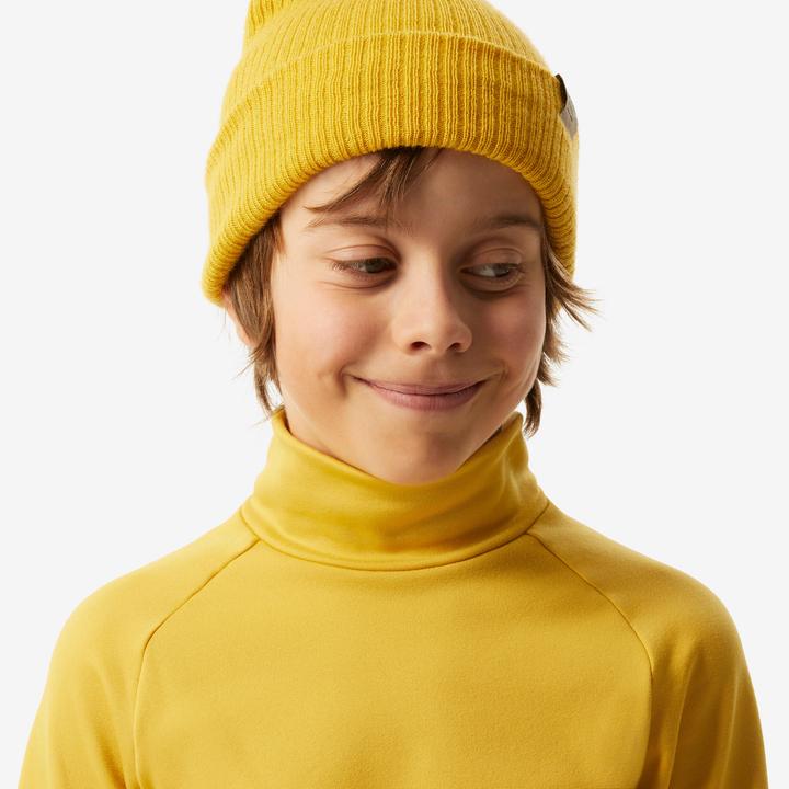 Produktbild Wedze Skiunterwäsche Funktionsshirt Kinder hoher Kragen - BL 500 gelb (128)