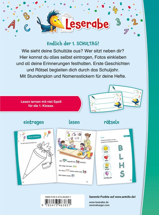 Produktbild Ravensburger Juhu, jetzt bin ich Schulkind! (Deutsch, Sabine Kraushaar, Anja Kiel, Doris Arend, Angelika Penner, Antje Hagemann, Henriette Wich, Elke Broska, Anna-Lena Kühler, Tanja Bürgermeister, 2025)