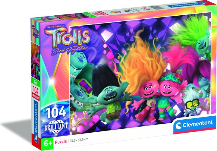 Immagine prodotto Clementoni Trolls 3 Puzzle 104 pezzi brillanti (20191) (104 pezzi)