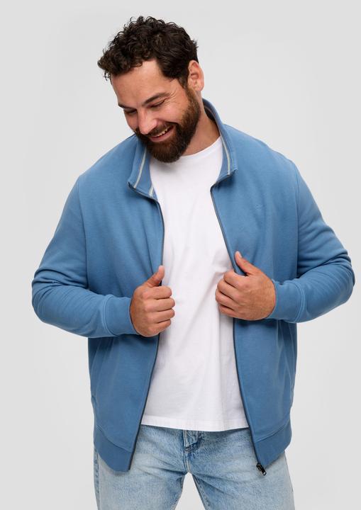 Produktbild s.Oliver Sweatshirt Jacke Sweatshirt Jacke mit Stehkragen (3XL)
