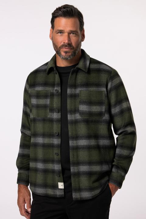Produktbild JP1880 JP AWARE Overshirt, Karoflanell, recycelte Materialien, bis 7 XL (4XL)