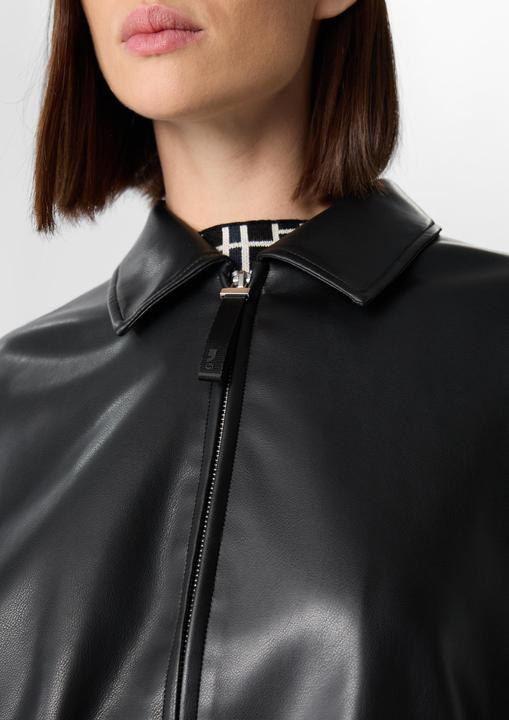 Actual product image Comma Indoor-Jacke Kunstleder-Blouson in Crop-Länge (32)