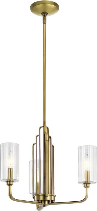Brushed natural brass