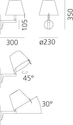 Image du produit Artemide Melampo Wall (349 lm, E14)