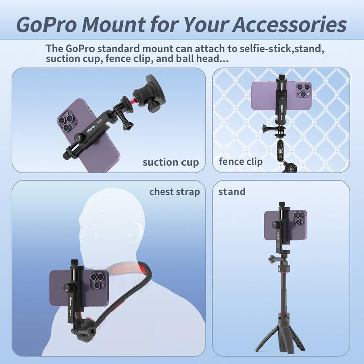 Actual product image Ulanzi MA28 GoPro Mount Phone Holder