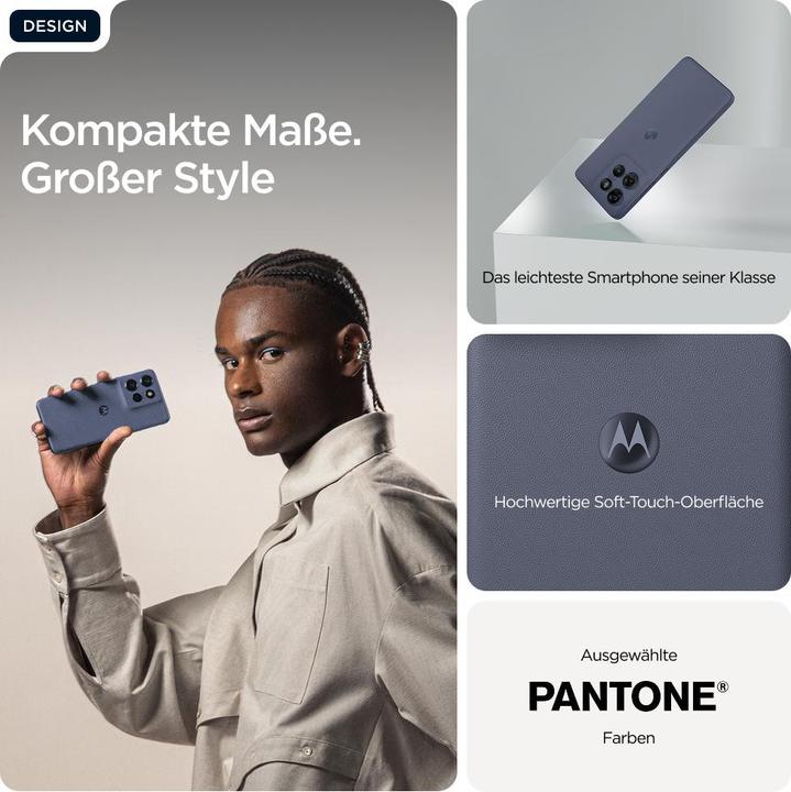 Immagine prodotto Motorola Edge 60 Neo (256 GB, Grigio, PANTONE Grisaglia, 6.36", Doppia SIM, 5G)