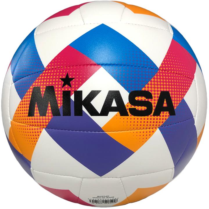 Actual product image Mikasa Piłka siatkowa plażowa Beach Classic biało-niebiesko-różowa BV543C-VXA-O (5) (5)