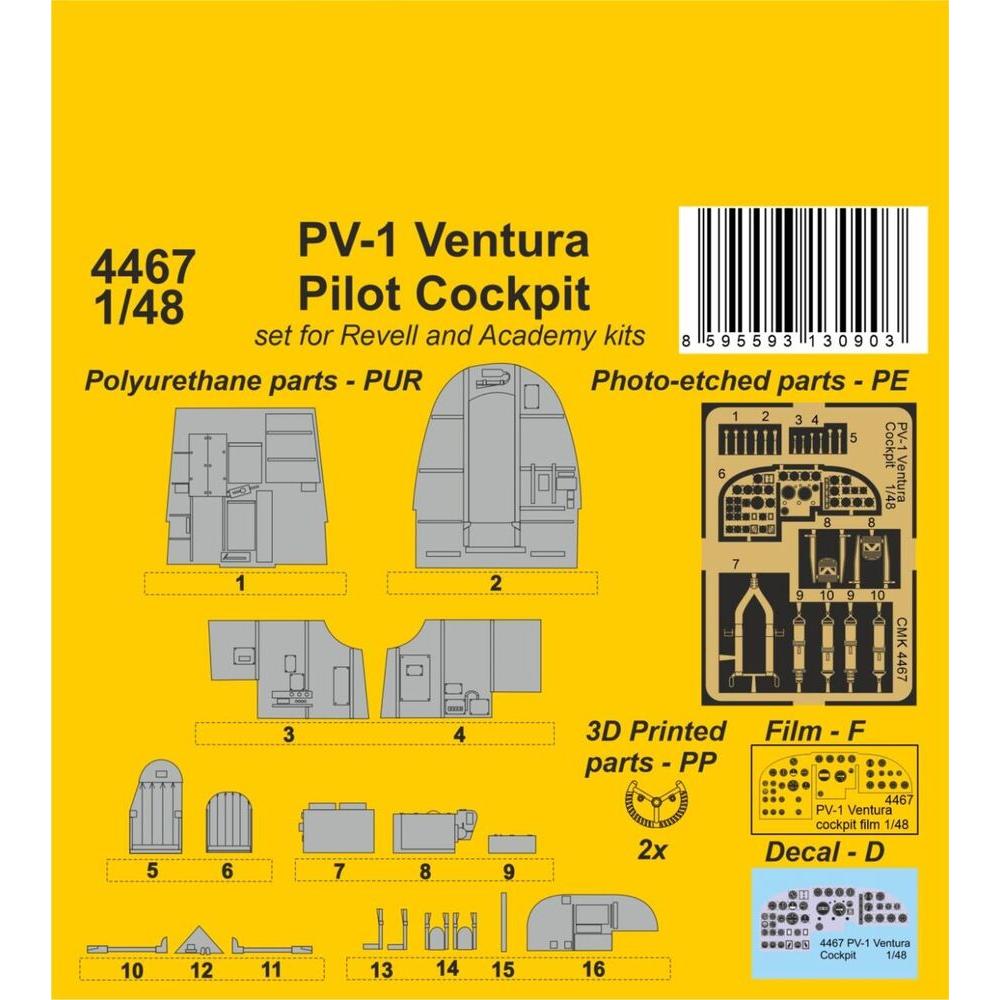 CMK PV-1 Ventura Pilot Cockpit