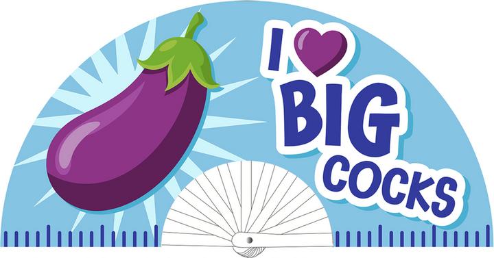 Immagine prodotto M Proud Fächer "I LOVE BIG COCKS" (Altra)