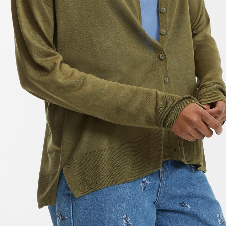Actual product image La Redoute Collections Feinstrickcardigan mit V-Ausschnitt und Knopfverschluss (M)