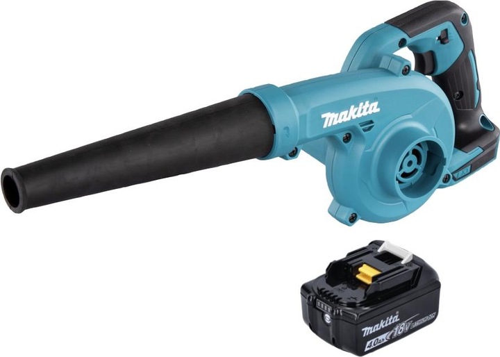Actual product image Makita DUB 185 M1 Battery leaf blower 18 V + 1x battery 4.0 Ah - without charger (Rechargeable battery operated, Leaf blower)