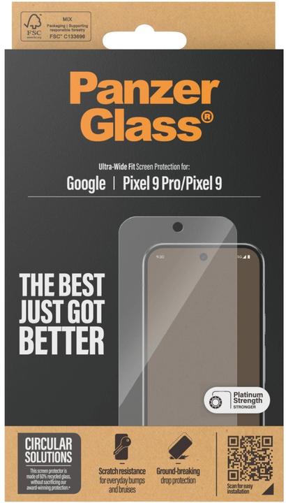 Produktbild PanzerGlass Ultra-Wide Fit (1 Stück, Google Pixel 9 Pro, Google Pixel 9)