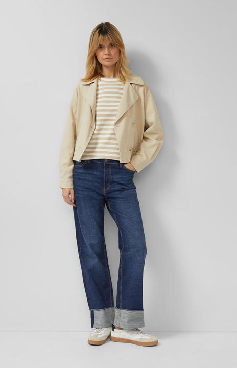 Produktbild s.Oliver Sweatshirt Gestreiftes Jersey-Sweatshirt mit Rundhalsausschnitt (36)