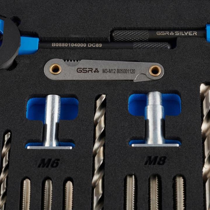 Produktbild GSR 48 tlg.HSS Gewindeschneidsortiment mit Innen-und Aussengewindeführungen M3-M12