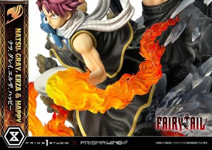 Image du produit Prime 1 Studio FAIRY TAIL -Natsu, Gray, Erza, Happy -Statue Del. Bonus Vers. 1/7 57cm