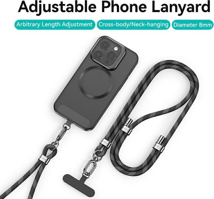 Actual product image Usams Uniwersalna smycz do telefonu 1,6m różowy/pink ZB316GS05 (US-ZB316)