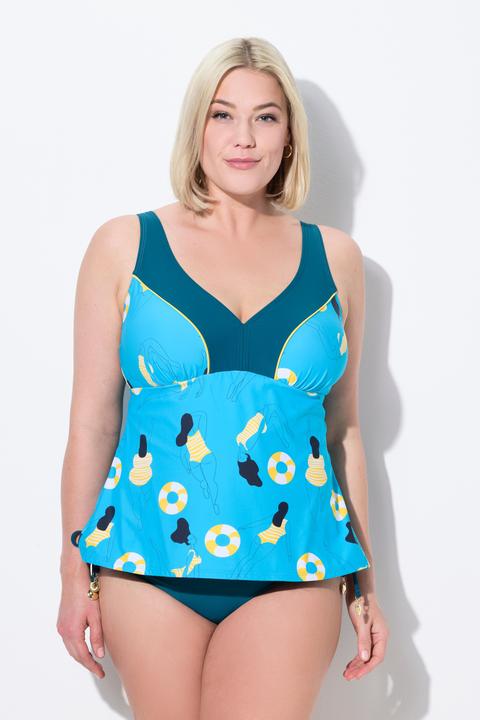 Immagine prodotto Ulla Popken Tankini con nuotatrice, coppe morbide e spalline regolabili (46)