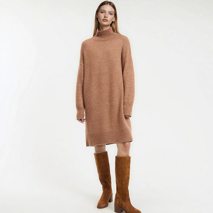 Actual product image La Redoute Collections Kurzes Strickkleid mit langen Ärmeln (XL)