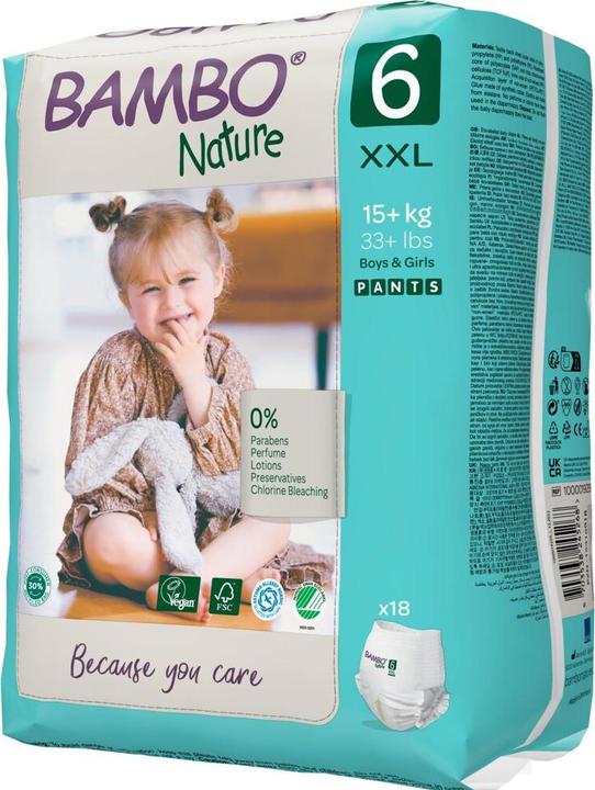 Actual product image Bambo Training diapers (Size 6, Pack, 18 Piece)