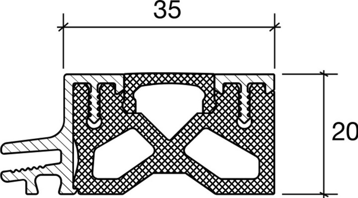 Actual product image Hebgo Threshold profiles 173