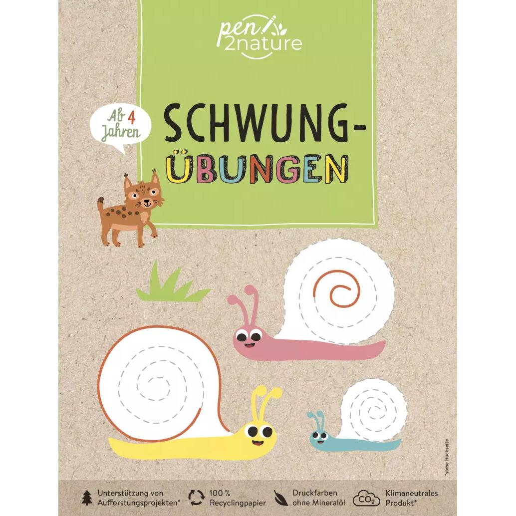 Schwungübungen für Kinder ab 4 Jahren, Schulbücher von pen2nature