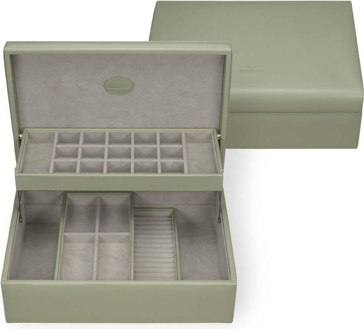 Actual product image Windrose 803350.14 - Charm box with 2 removable inserts Merino Moda sage