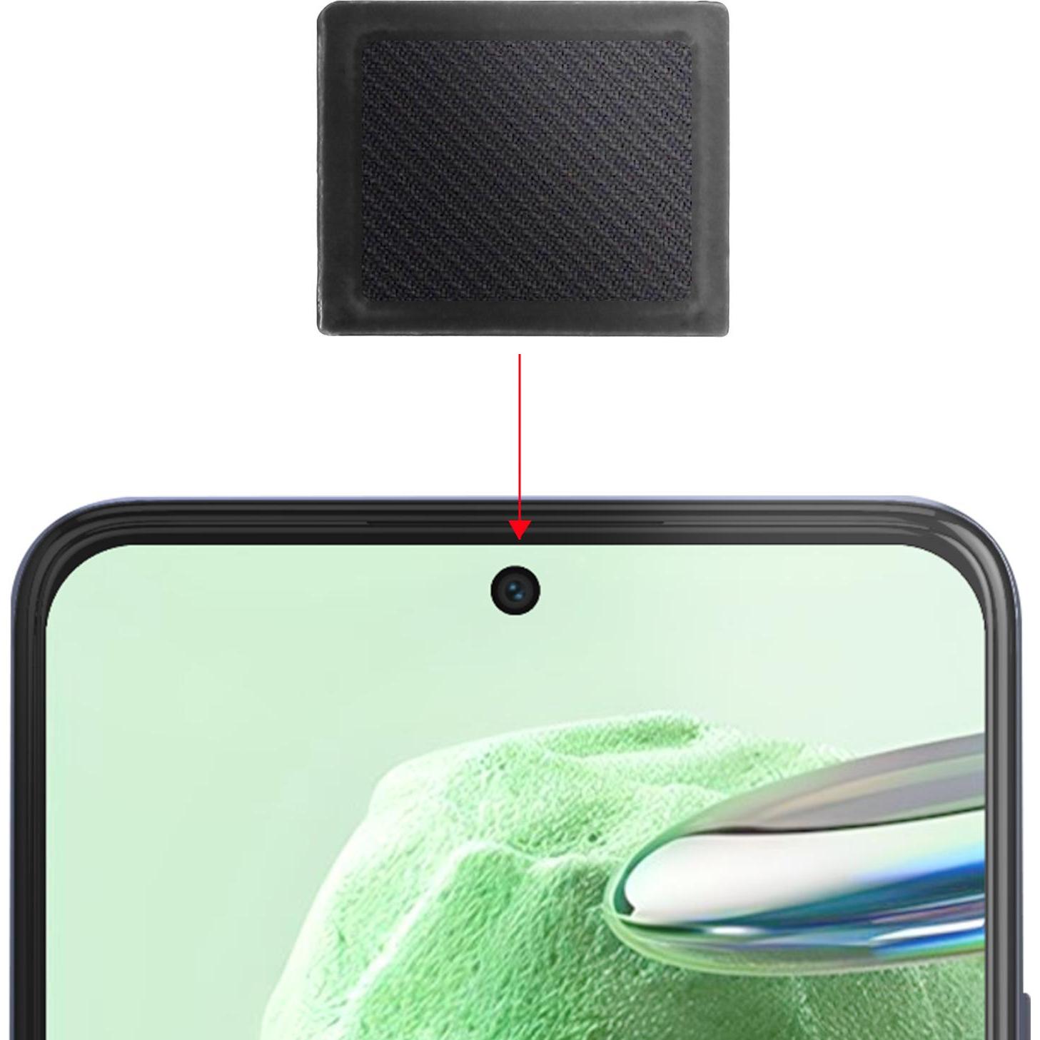 Clappio Interner Lautsprecher Ersatzteil (Xiaomi Redmi Note 12 5G), Mobilgerät Ersatzteile, Schwarz