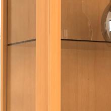 Actual product image VCM Collection stand display case wood glass Edana Mini (33 x 18 x 115 cm)