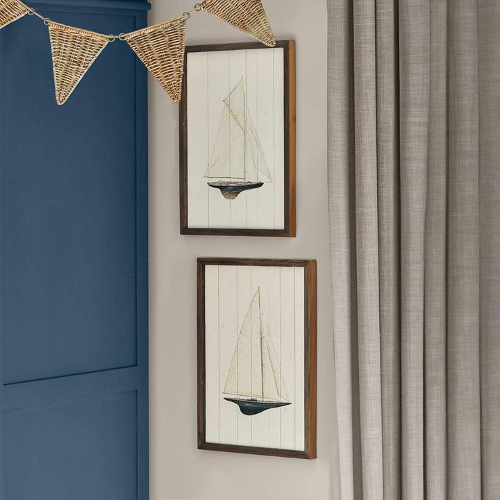 Produktbild Loberon Wandbild 2er Set Lemoux creme/braun