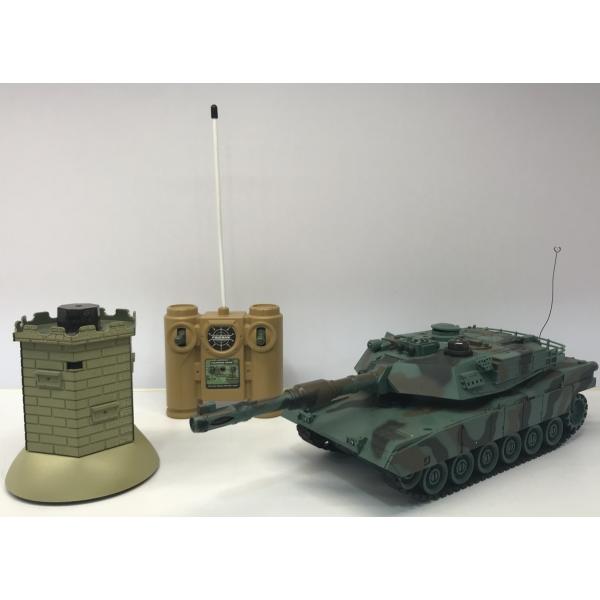 Zegan USA M1A2 Fjernstyret Tank 1:28 VS Fort 27Mhz