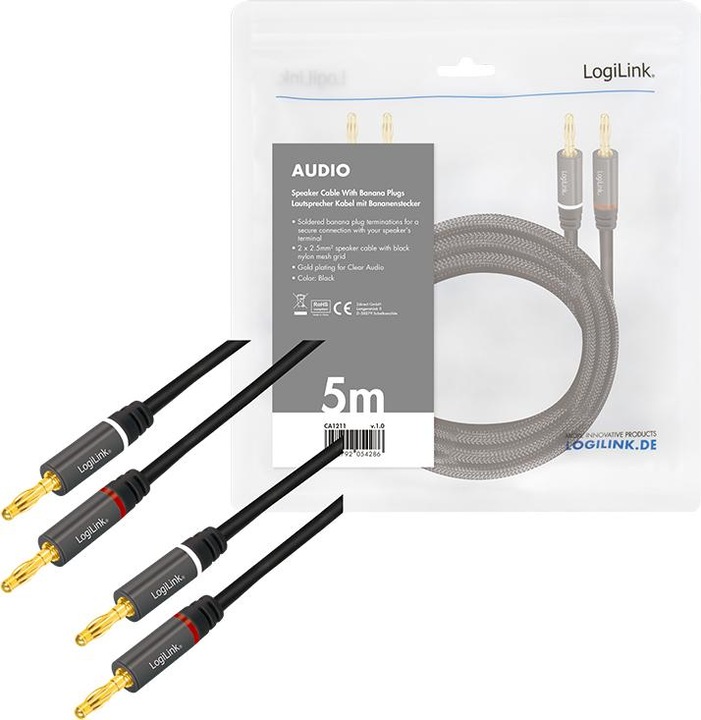 Actual product image LogiLink CA Speaker cable (5 m, 2 mm²)