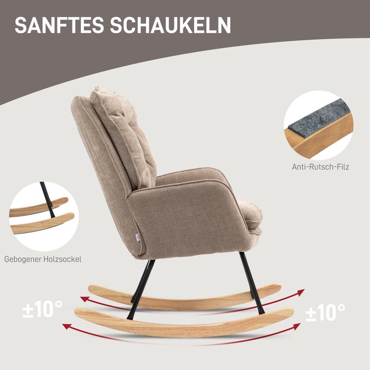 Image du produit Homcom Fauteuil à bascule