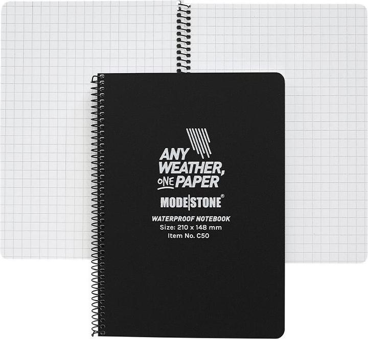 Actual product image Modestone Waterproof notepad (76 x 130 mm, Checked, Soft cover)