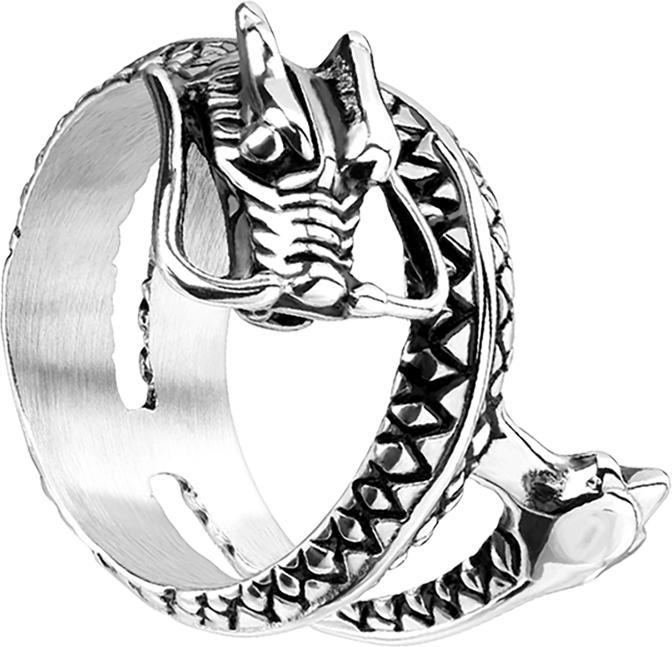 Immagine prodotto Star Piercing Anello drago d'argento (69, Acciaio)