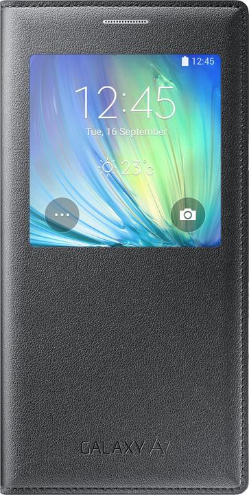 Productafbeelding Samsung Flip S-View EF-CA700BC Galaxy A7 zwart (Samsung Galaxy A7)