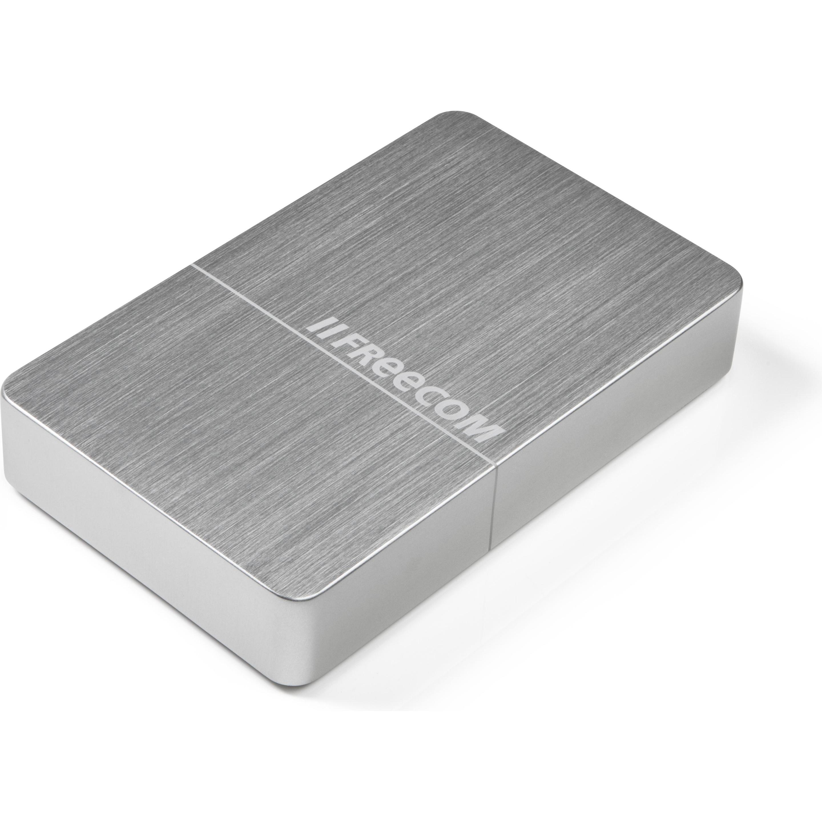 Freecom mHDD Desktop Drive - 4TB Silver (4 TB), Externe Festplatte, Silber
