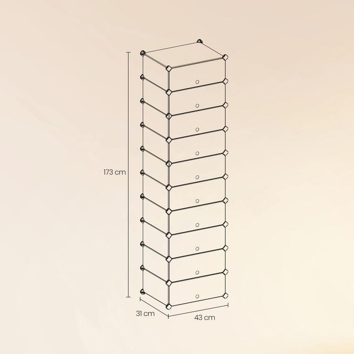 Immagine prodotto Songmics Quadro (43 x 30 x 173 cm)