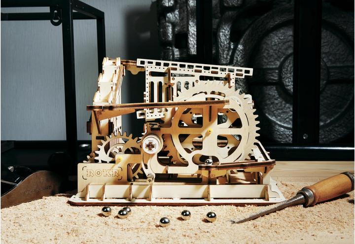 Productafbeelding Rokr Knikkerbaan - 3D houten bouwpakket