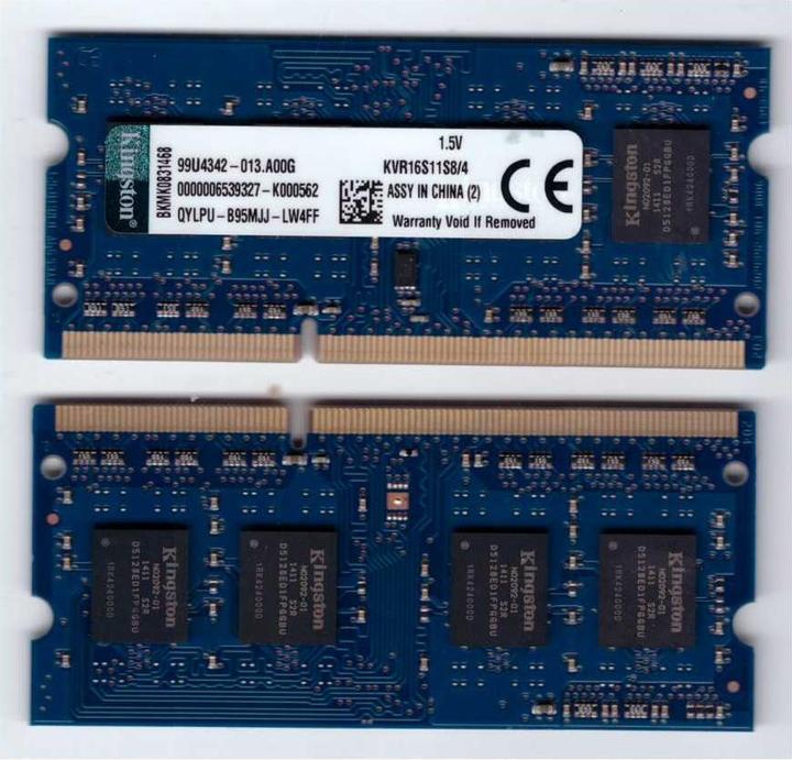 Produktbild Kingston ValueRAM (1 x 4GB, 1600 MHz, DDR3-RAM, SO-DIMM)