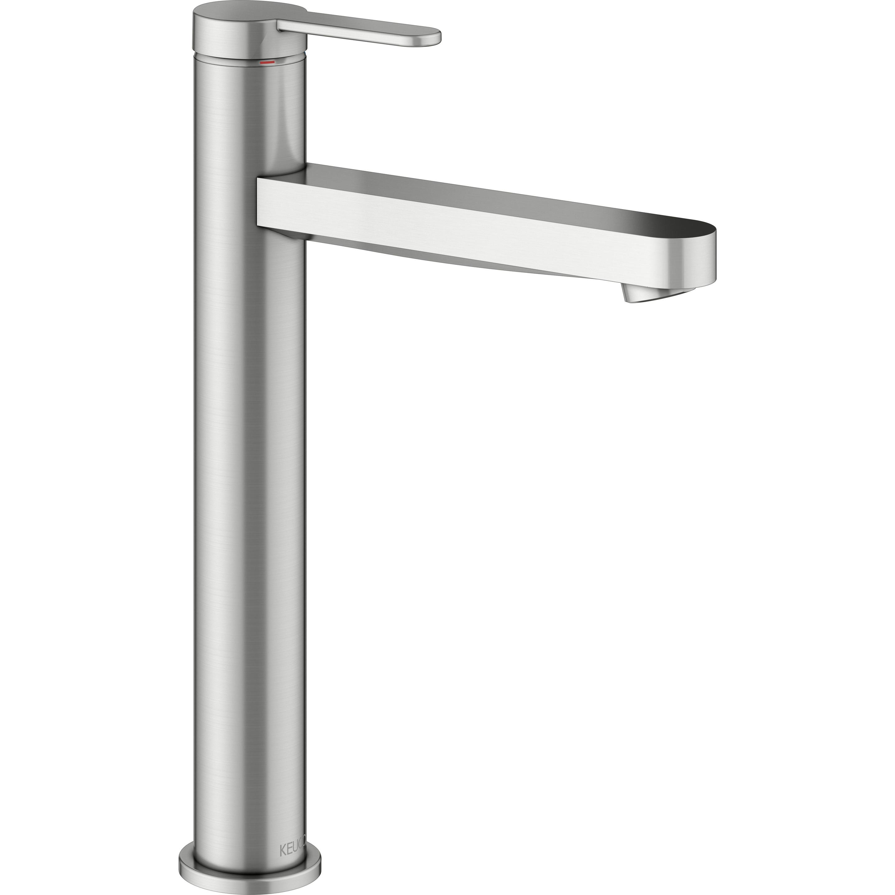 Keuco, Badarmatur, IXMO Flat Einhebel-Waschtischmischer 210, ohne Zugstangen-Ablaufgarnitur, Ausladung 159mm