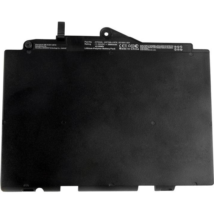 CoreParts Laptop Battery For HP (1 Zellen, 3800 mAh), Notebook Akku, Schwarz